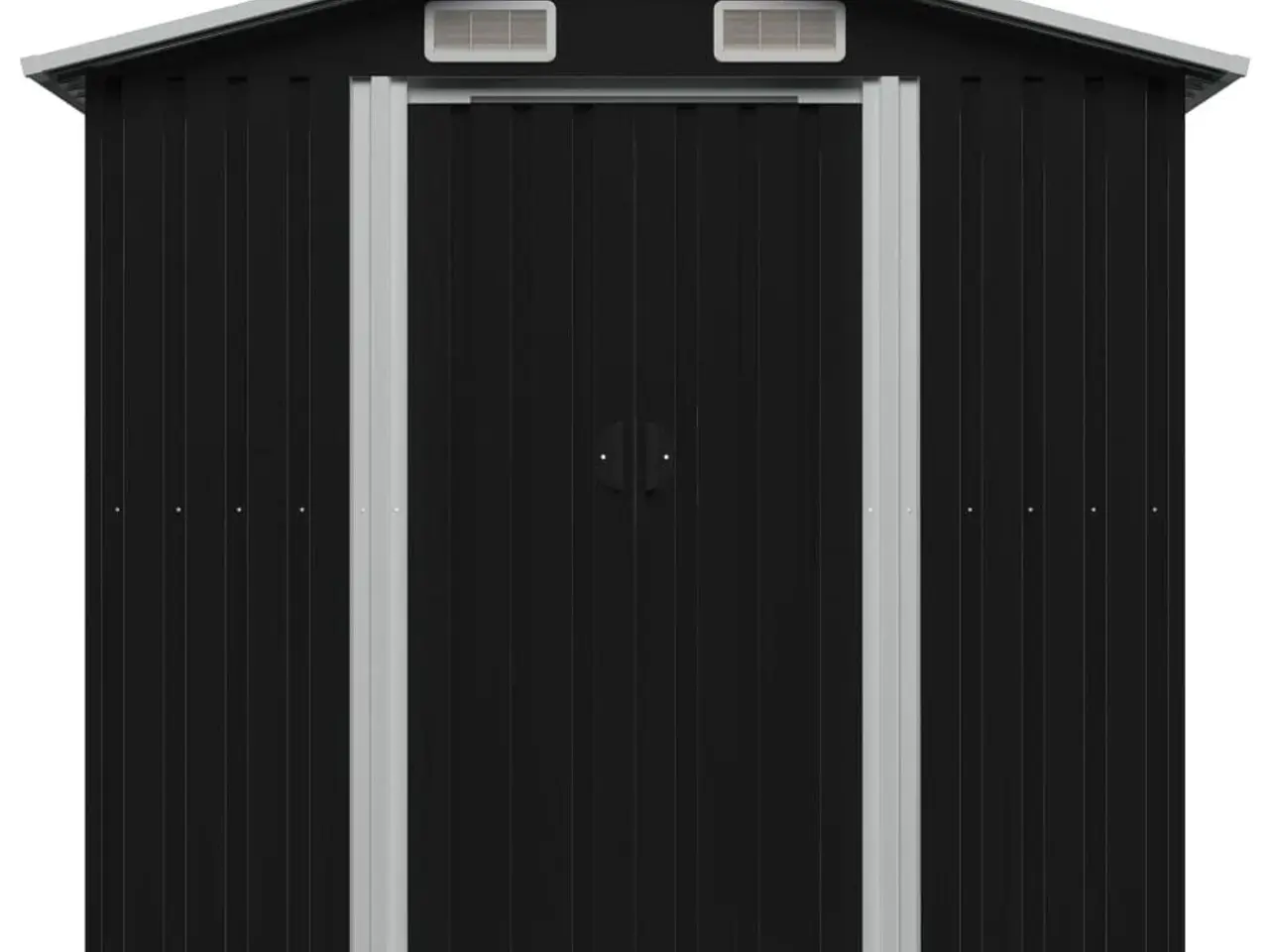 Billede 4 - Redskabsskur i galvaniseret stål 204 x 132 x 186 cm - antracitgrå