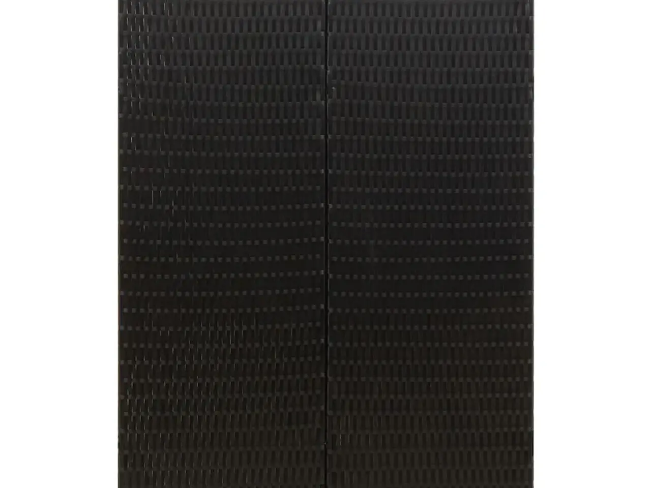 Billede 5 - Tredobbelt skraldespandsskjuler i polyrattan 207×80×117 cm - sort