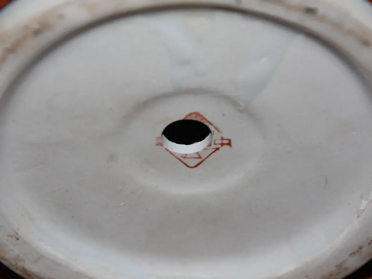 Billede 5 - Kinesisk rund lampe med landskabsmotiv