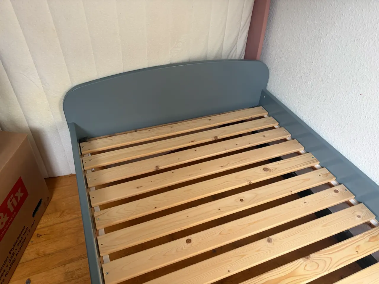 Billede 5 - Flexa Play seng i grøn + boxmadras & topmadras