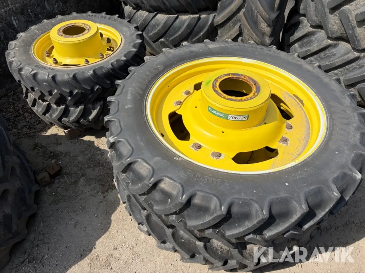 Billede 1 - Sprøjtehjul Mitas 4 styk - fra John Deere 6620