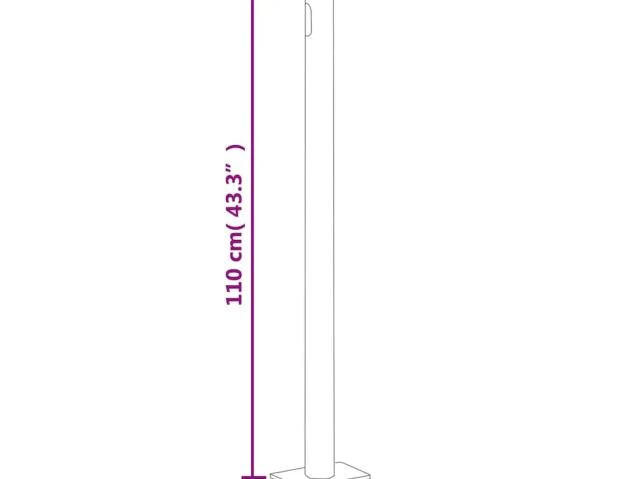 Billede 8 - Sammenrullelig sidemarkise til terrassen 180x500 cm sort