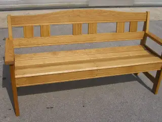 Havebænk eg - mahogni eller fyr