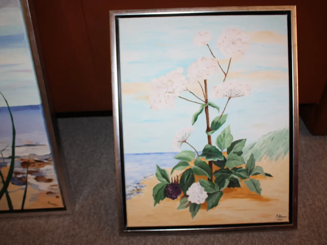 Billede 3 - Maleri med signature 84 cm x 64 cm