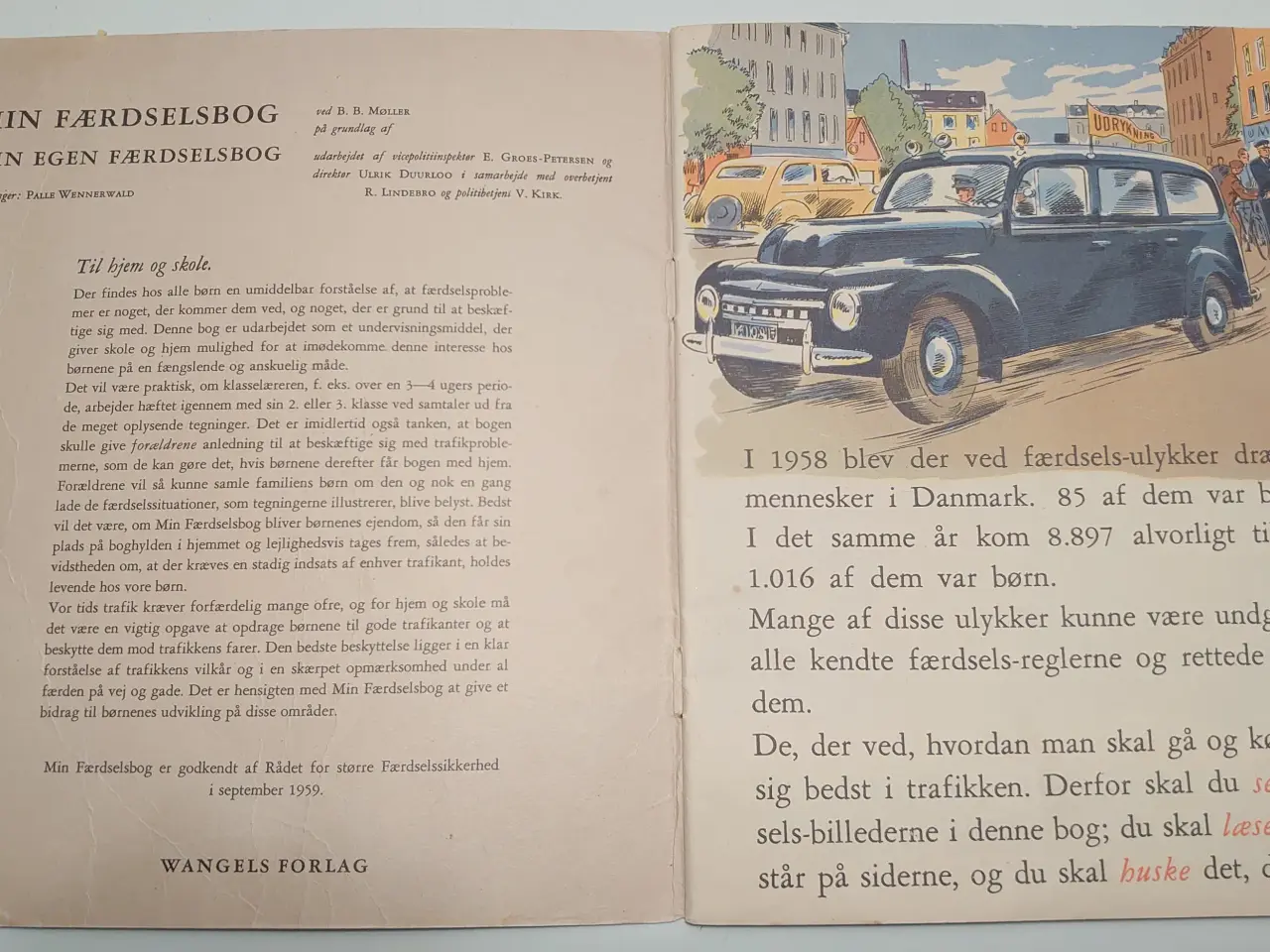 Billede 3 - B.B. Møller:Min Færdselsbog. ill. Palle Wennerwald