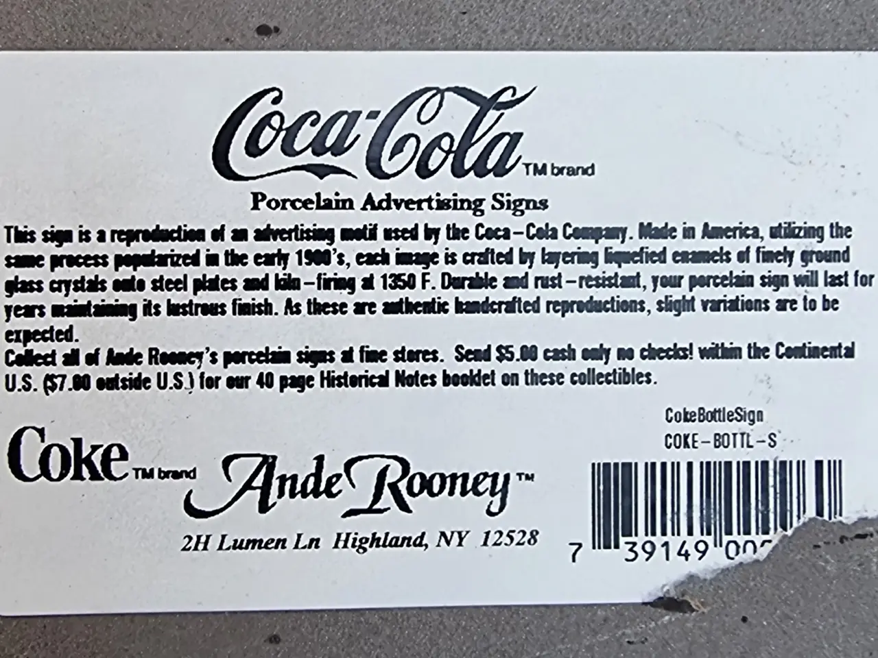 Billede 3 - Coca-Cola skilt