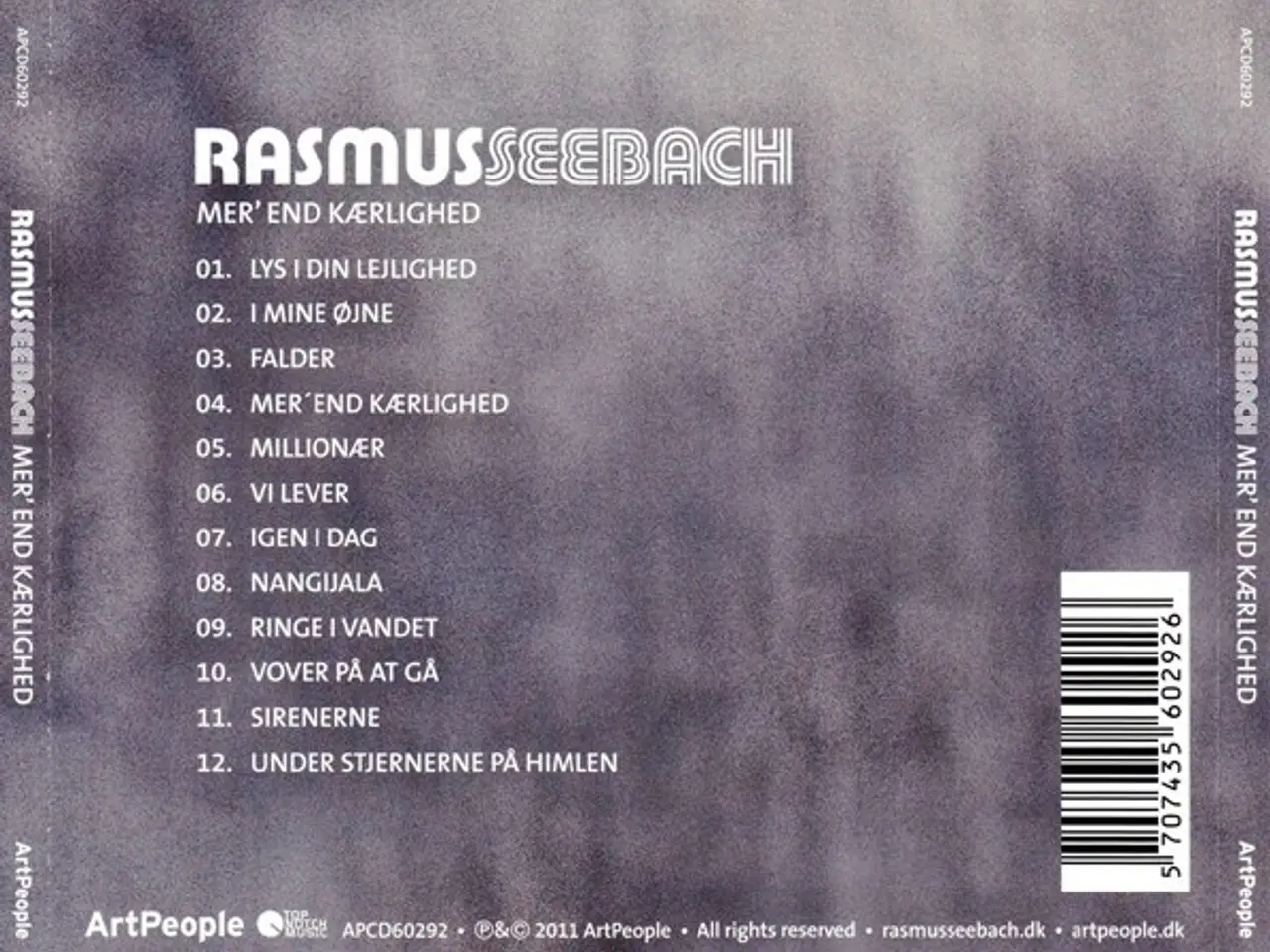 Billede 2 - Rasmus Seebach – Mer' End Kærlighed – CD