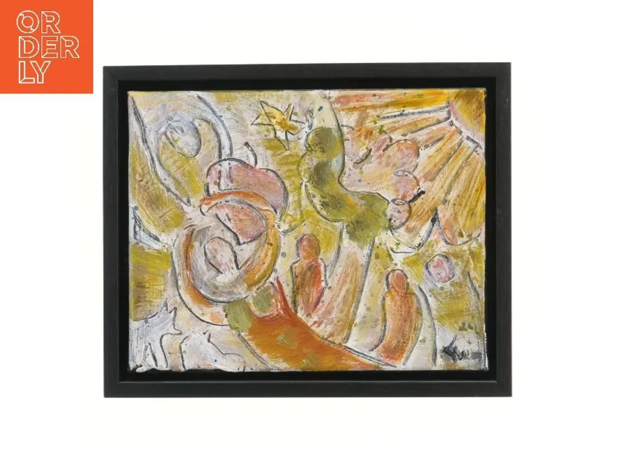Billede 1 - Maleriet i sort ramme (str. 22x4x27 cm)