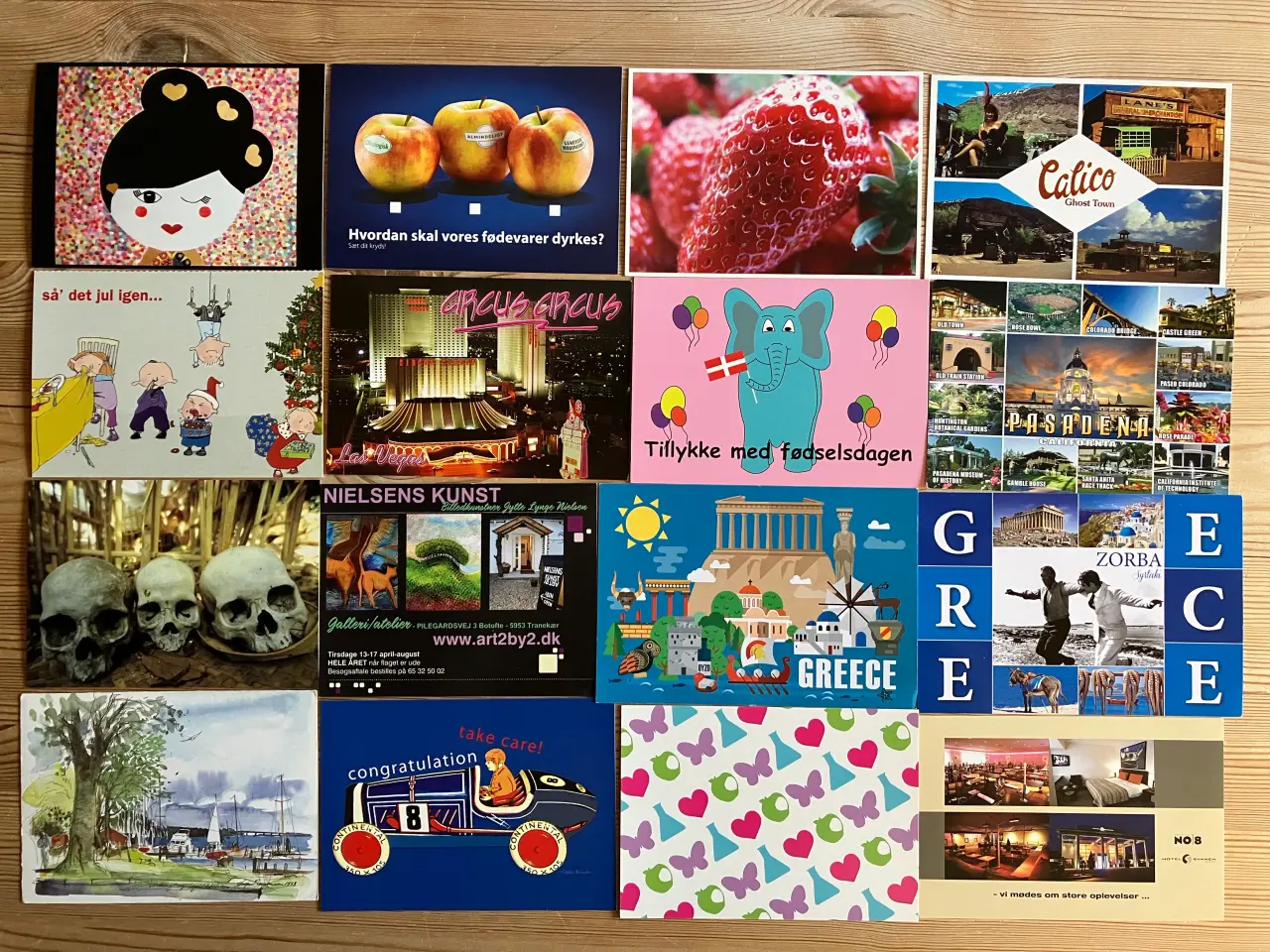 Billede 5 - 4x100 Postkort GO-CARD, reklame- og kunstpostkort