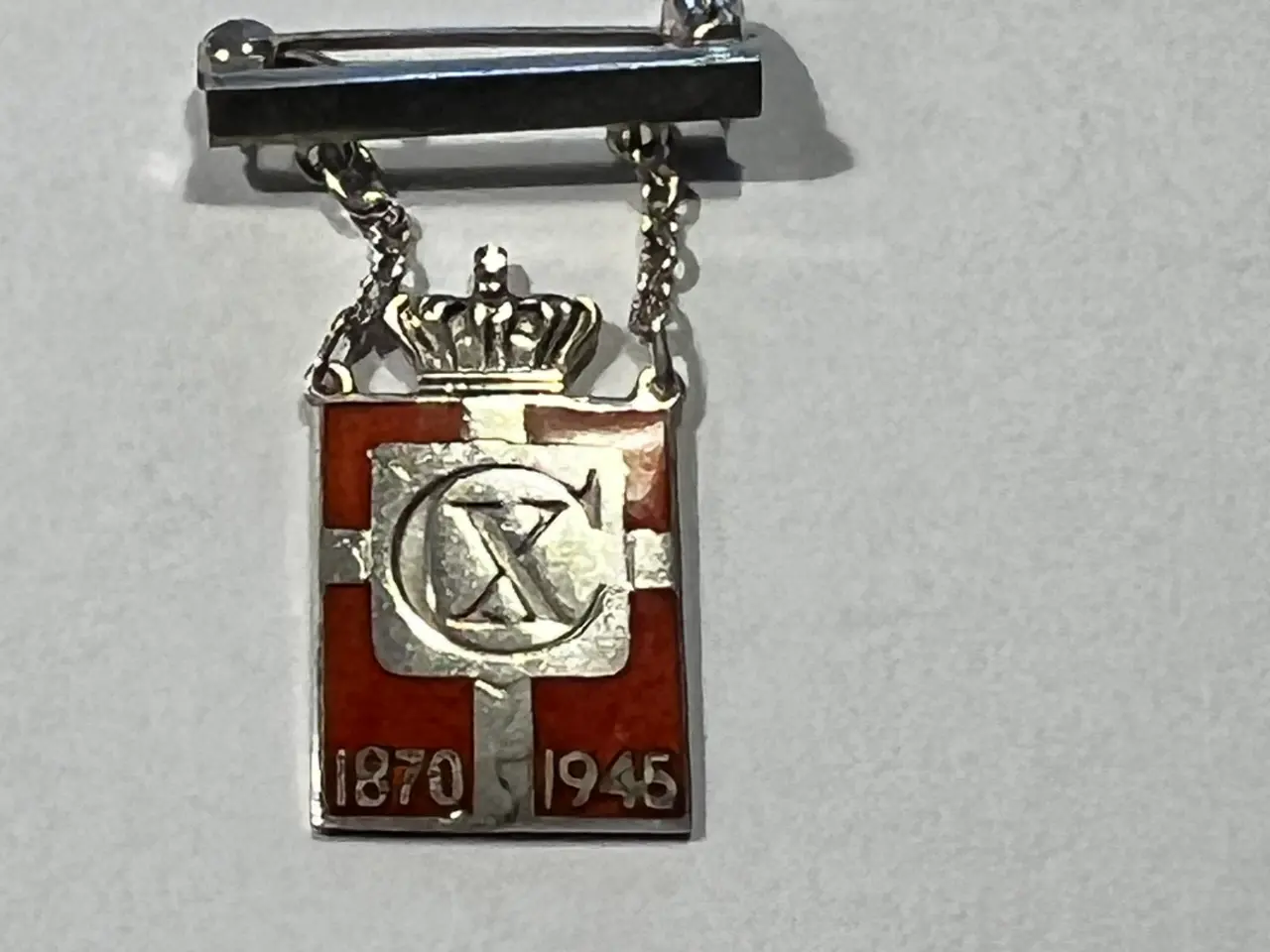 Billede 2 - Chr X broche 925 s   fra  Georg Jensens sølvsmedje