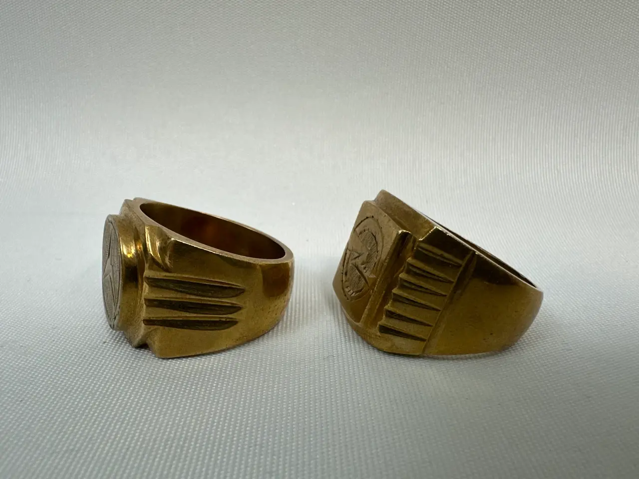 Billede 4 - 2 stk. messing ringe 