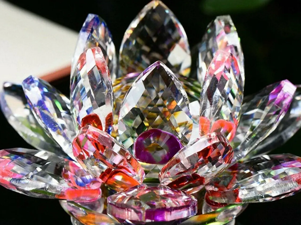Billede 5 - Krystal Feng Shuei Lotus ornament. i 8 farver
