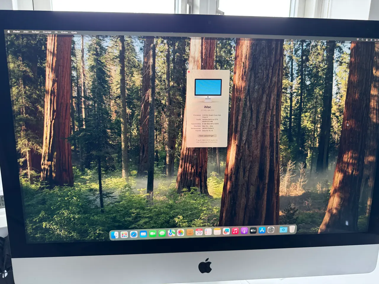 Billede 3 - iMAC 27" med hurtig SSD disk og trådløs keyboard &