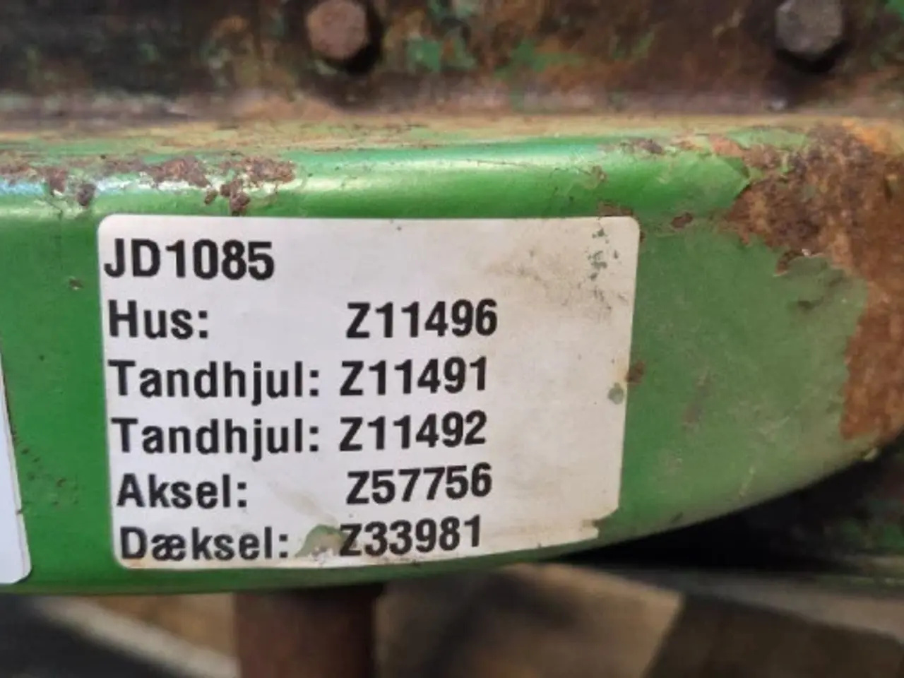 Billede 10 - John Deere 1085 Transmission Z11496
