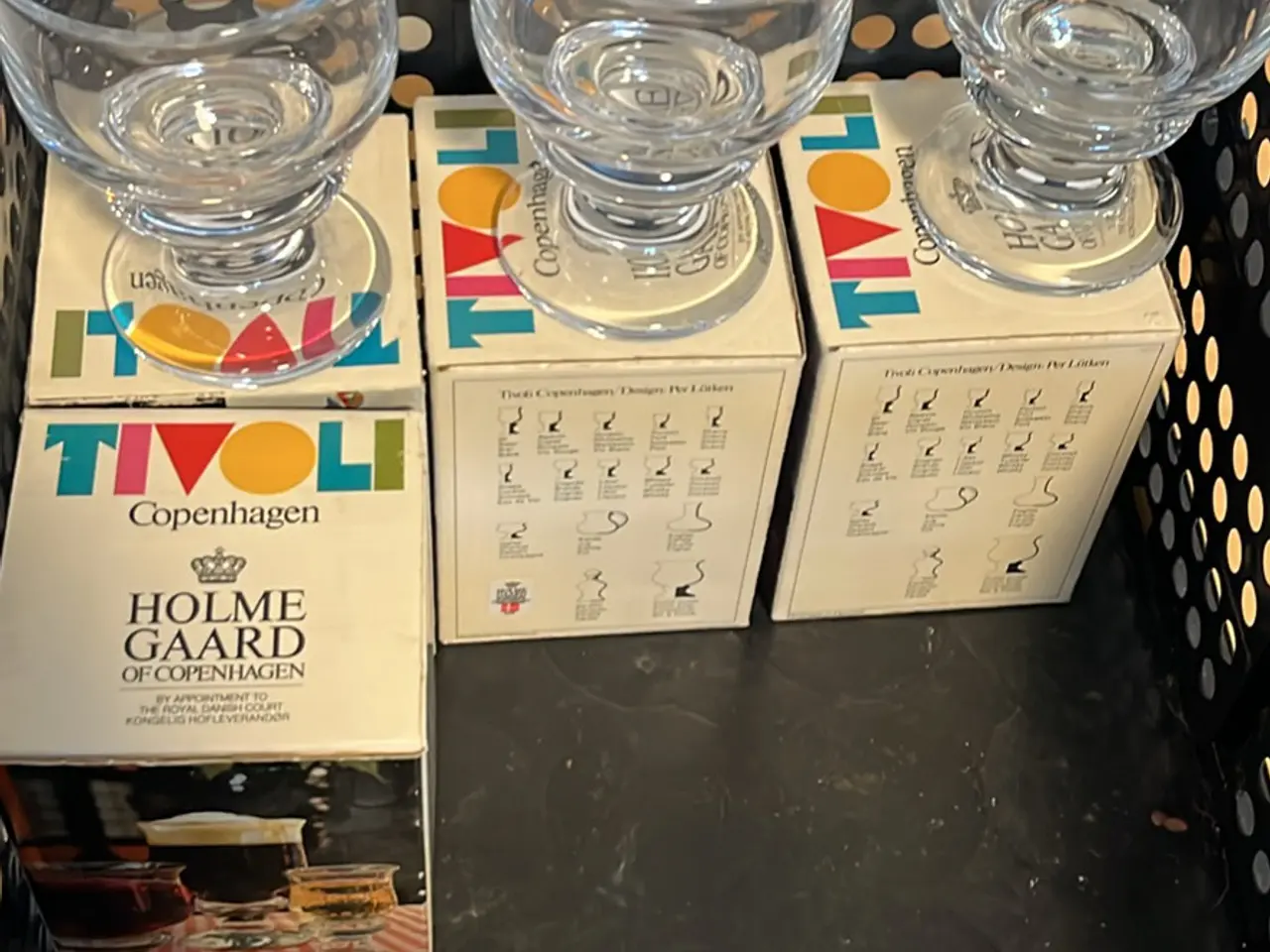 Billede 1 - Holmegaard Tivoliglas, rødvin