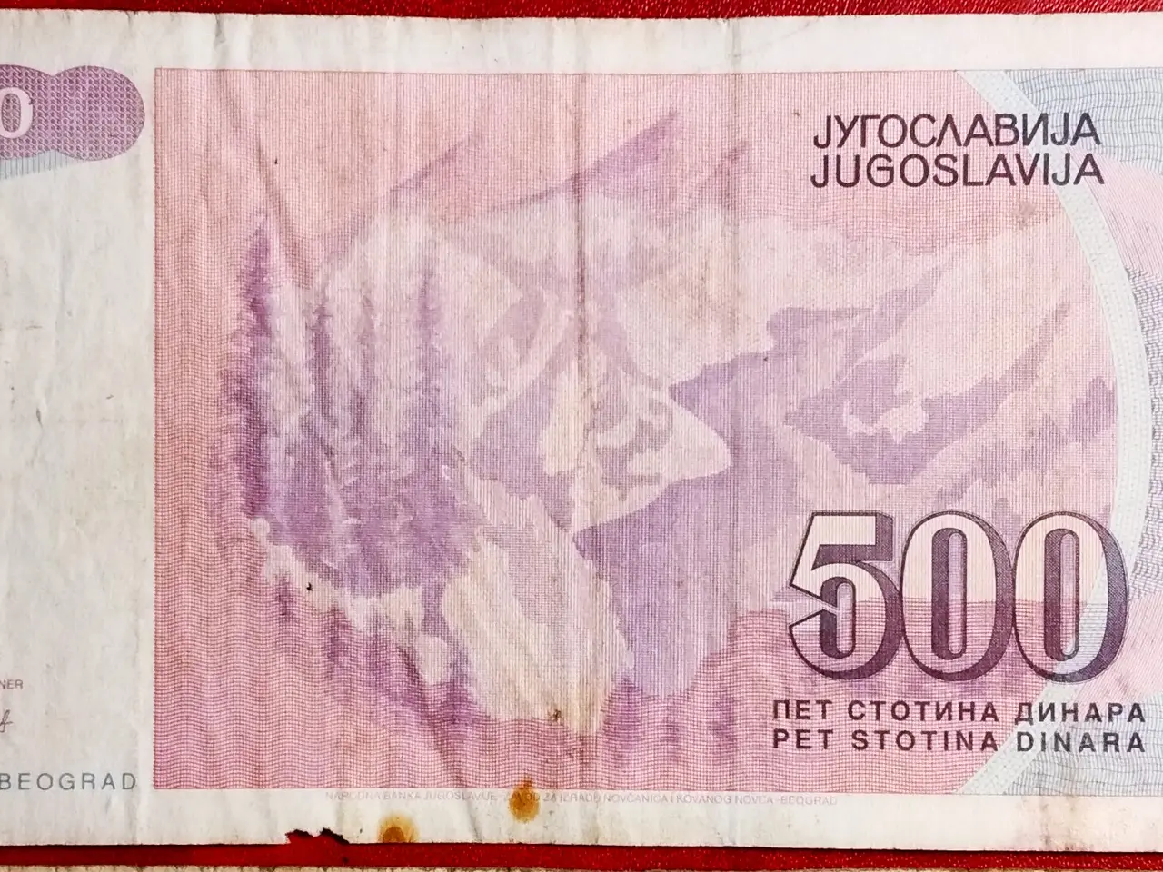 Billede 2 - JUGOSLAVIEN YUGOSLAVIA 500 DINARA 1992 p113