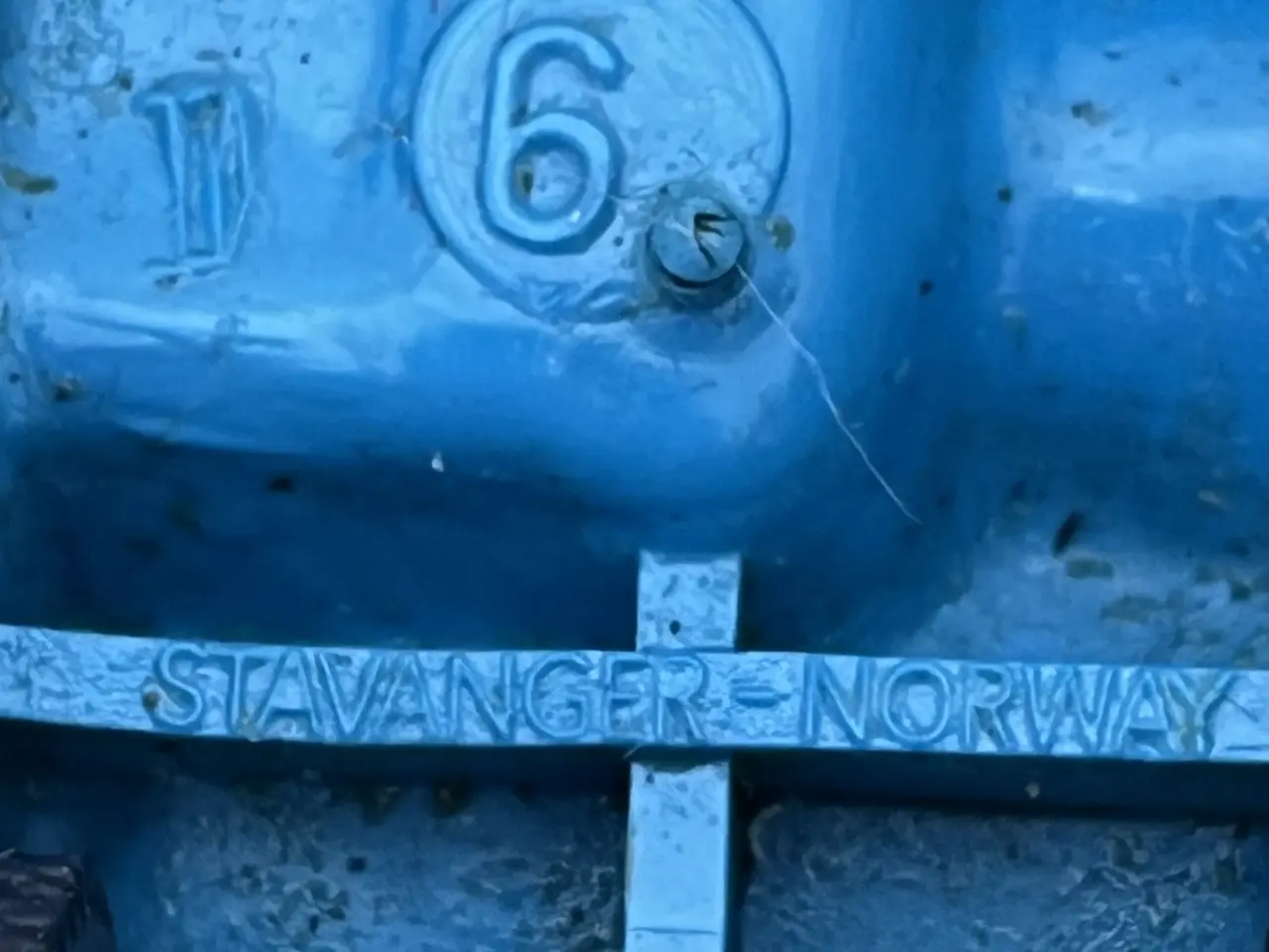 Billede 8 - Blå linol modelbil fra Norge