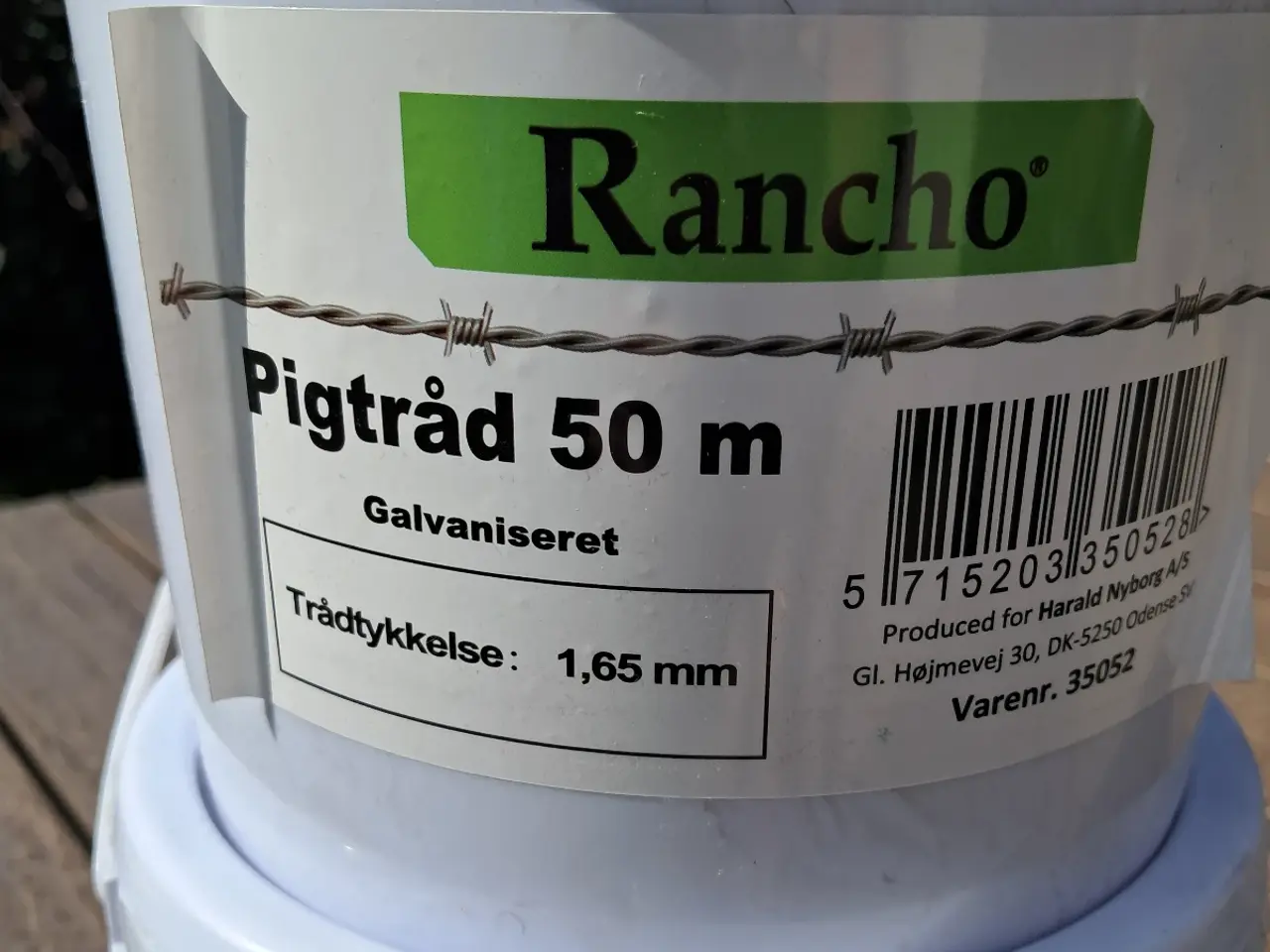 Billede 1 - Rancho pigtråd 100 m galvaniseret 1,65 mm