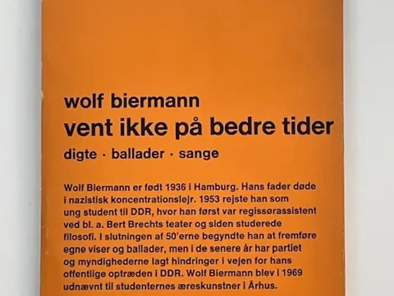 Billede 2 - Wolf Biermann digte