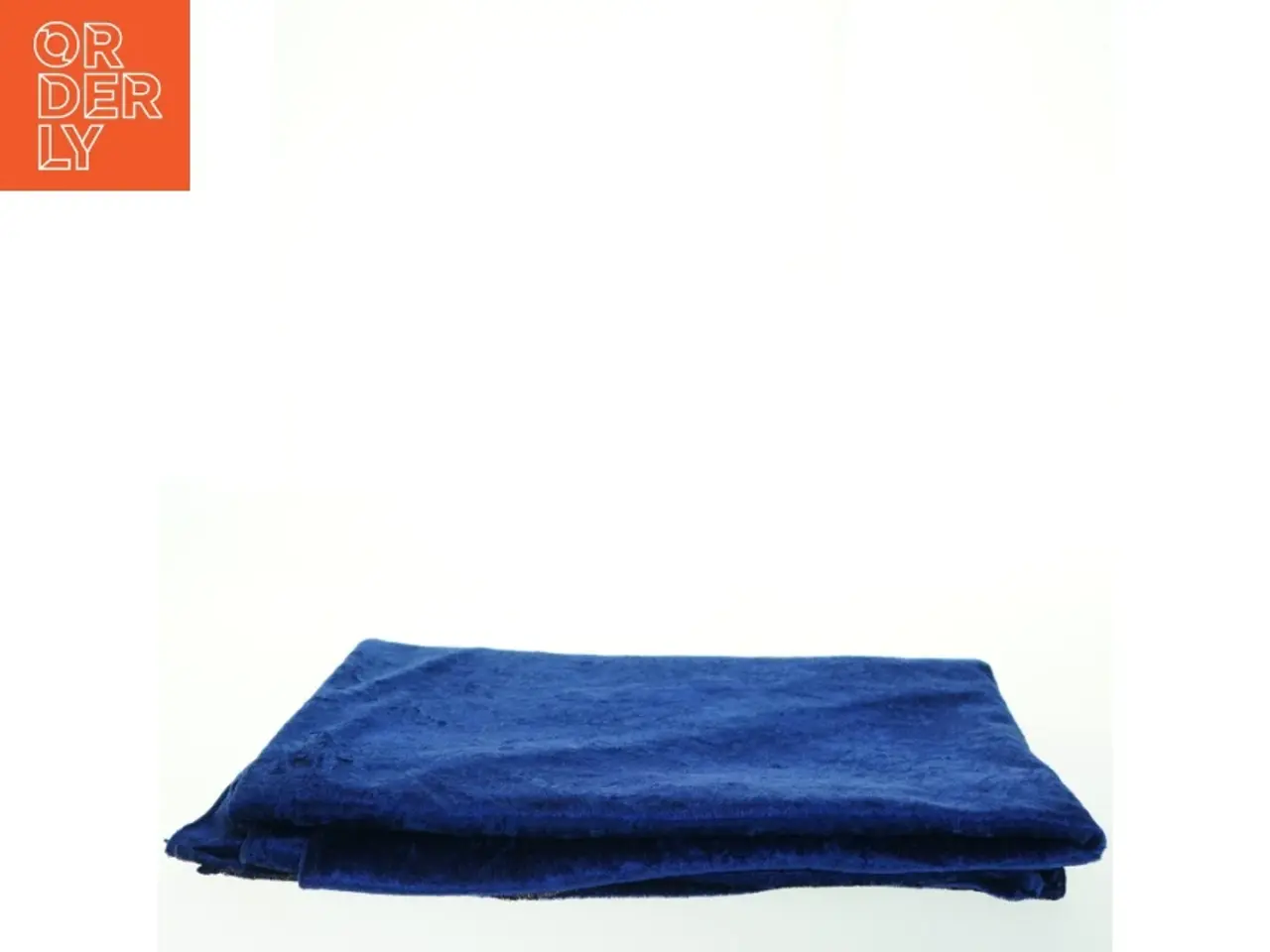 Billede 1 - Blå velour dug (str. 225 x 175 cm)