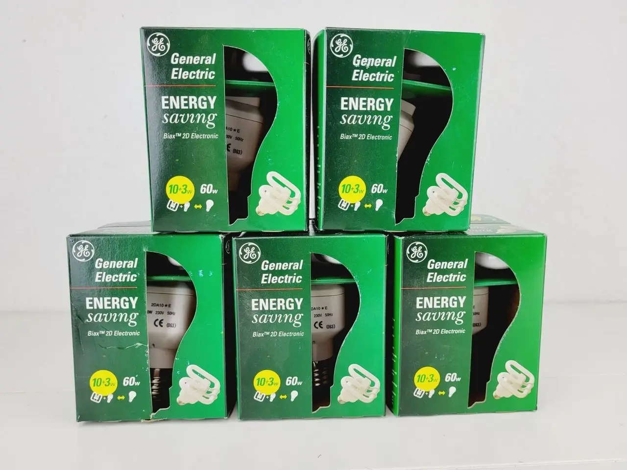 Billede 1 - 5 stk - General Electric Energy Saving Biax 2D 