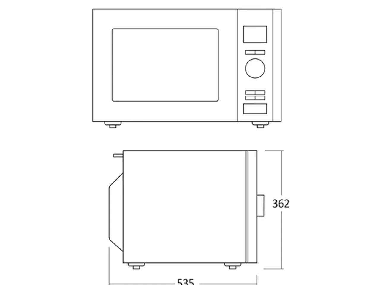 Billede 4 - Scandomestic Mikrobølgeovn 25 Liter – MWC25X