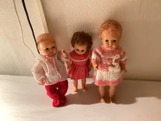 3 fine gamle dukker 