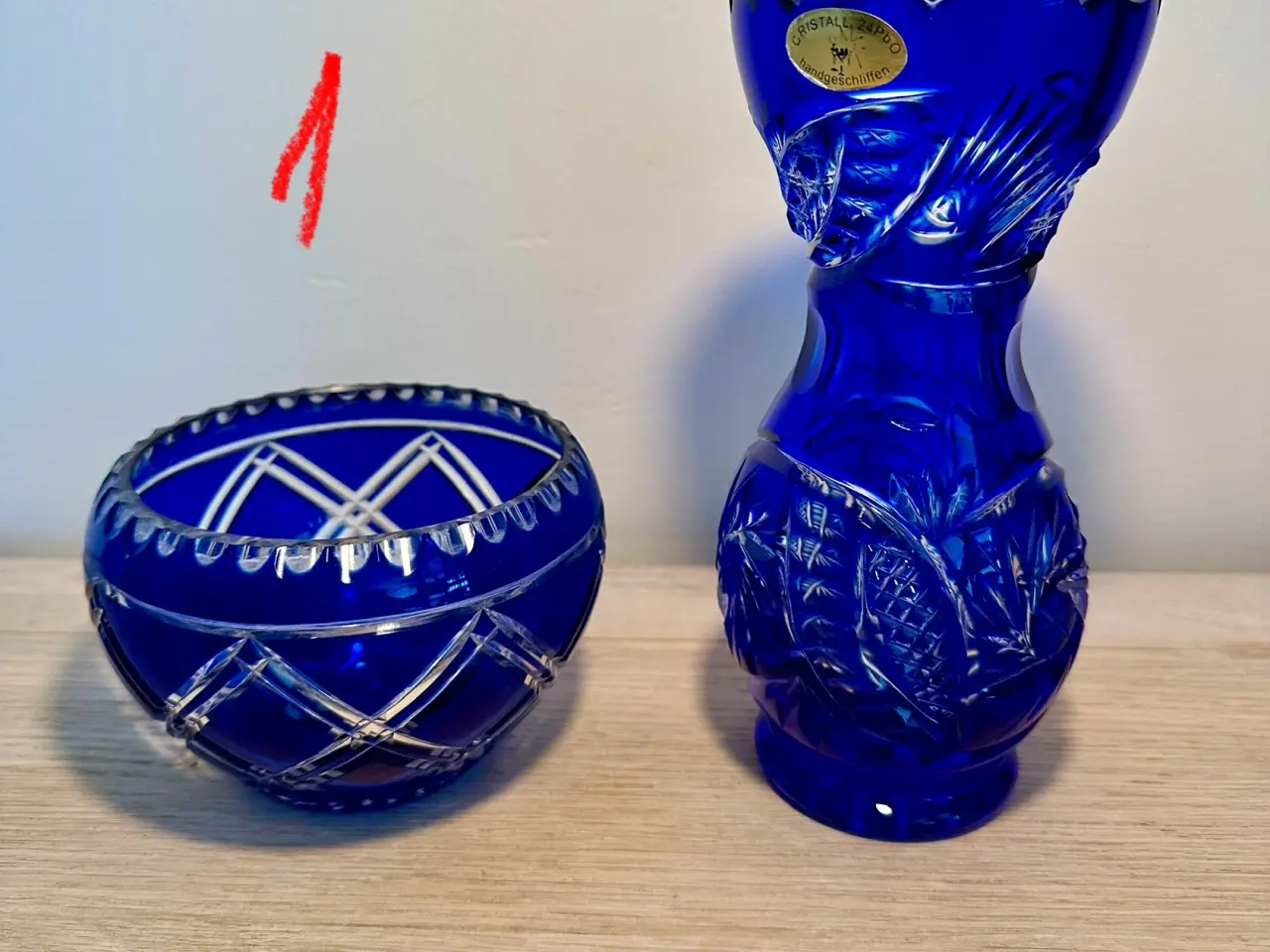 Billede 1 - Vintage genstande af krystal sælges