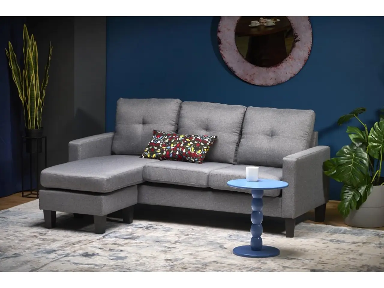 Billede 6 - GERSON sofa med skammel, - Grå