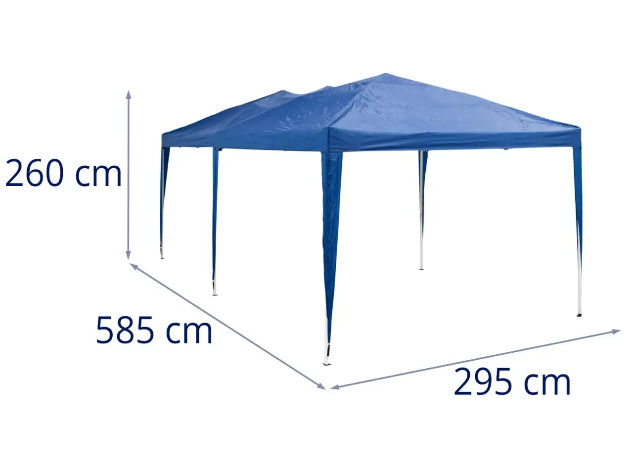 Billede 7 - Telt-pavillon – 2,95 x 5,85 m – vandtæt teltdug