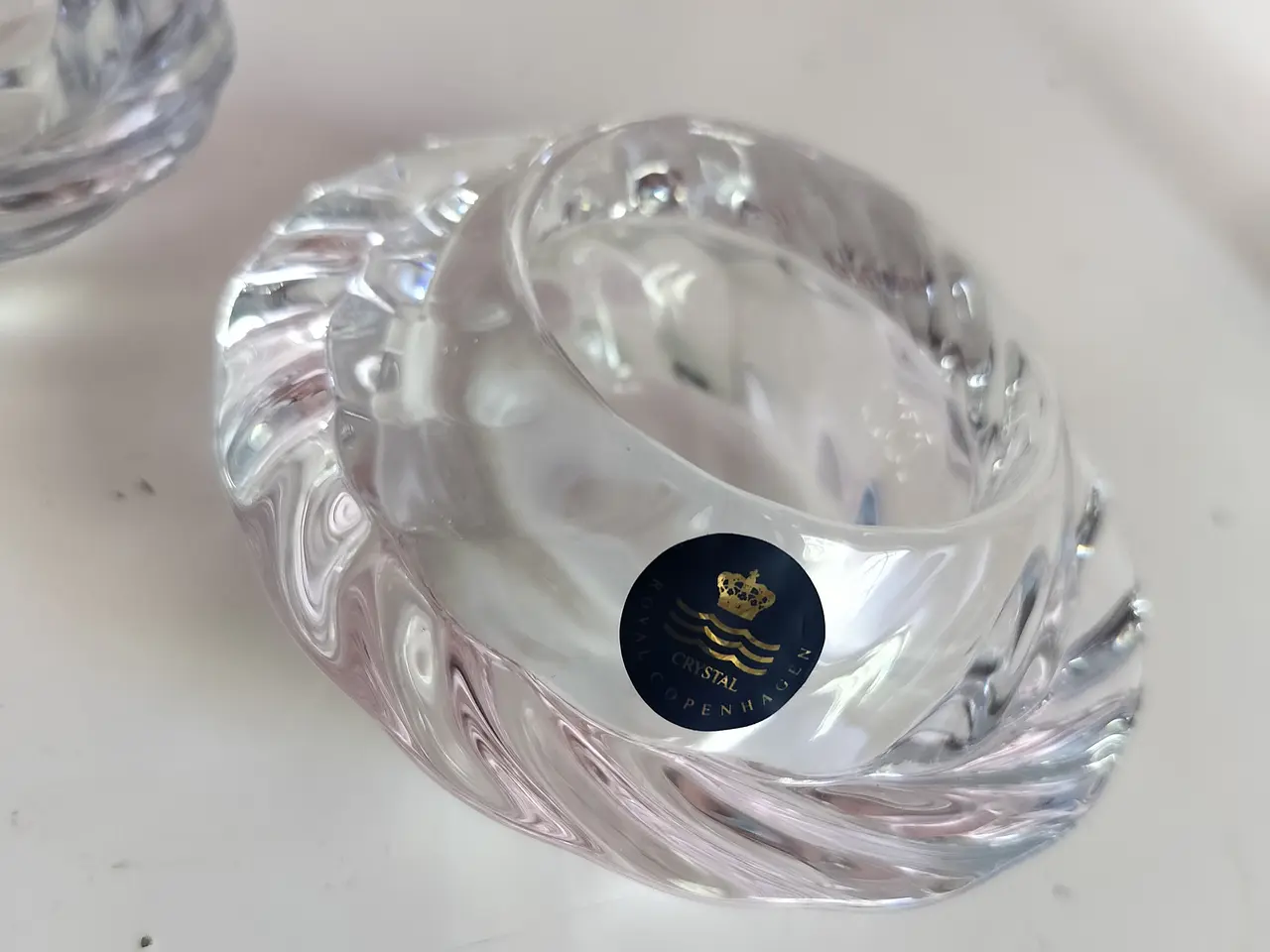 Billede 3 - Royal copenhagen krystal lysestager