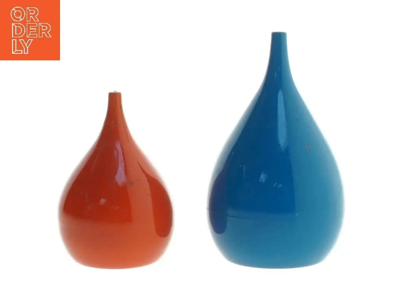 Billede 1 - Keramiske salt- og peberbøsser (str. 10 og 8 cm)
