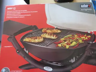 Emaljeret Weber grillpande