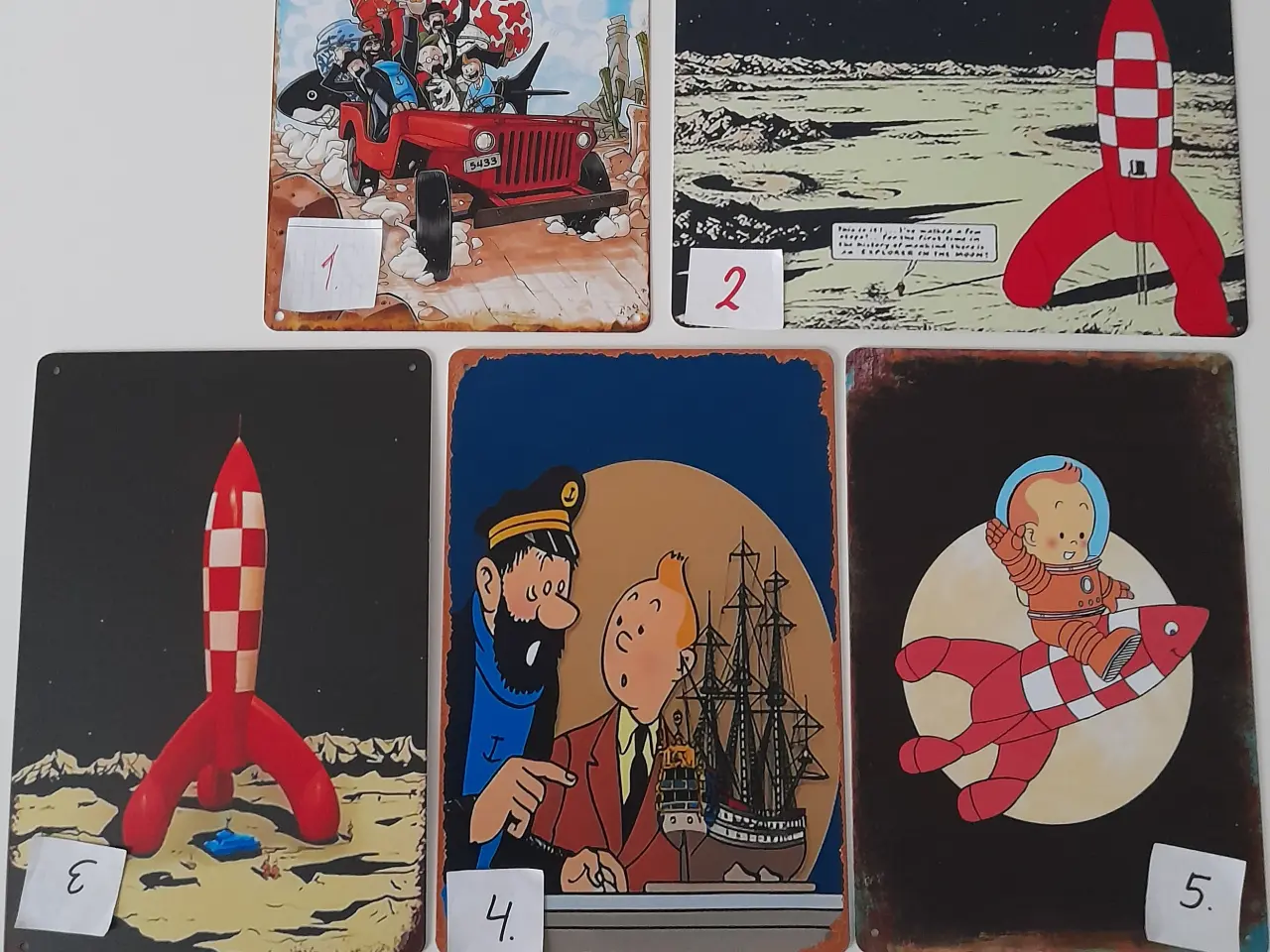 Billede 1 - TINTIN METAL SKILT 20 X 30 CM