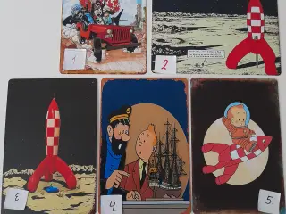 TINTIN METAL SKILT 20 X 30 CM