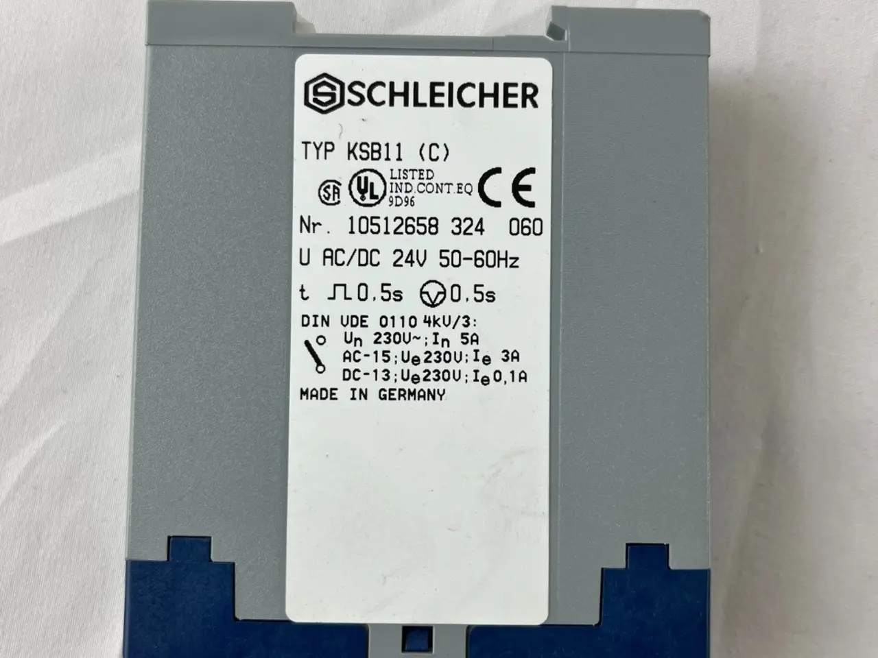 Billede 5 - Schleicher KSB11 (C) Time Delay relæ 24V AC/DC