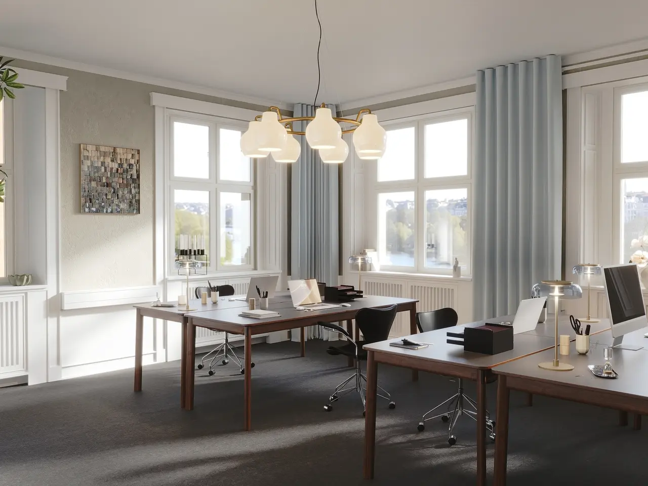 Billede 3 - Herskabeligt kontor med panorama udsigt
