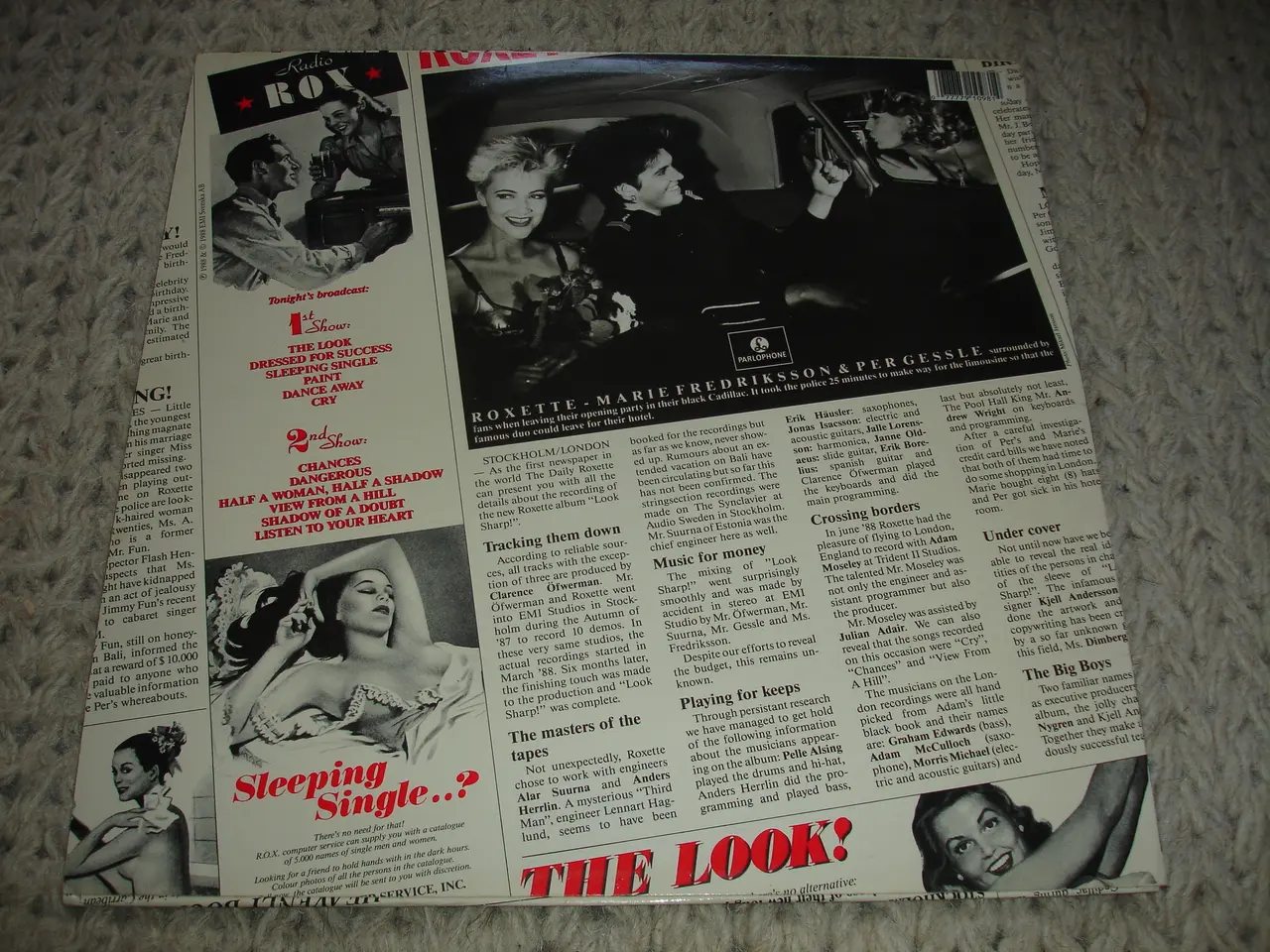 Billede 3 - (Sender gerne) Roxette – Look Sharp!