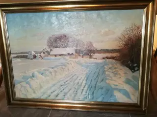 Sne i mængder - vinterbillede