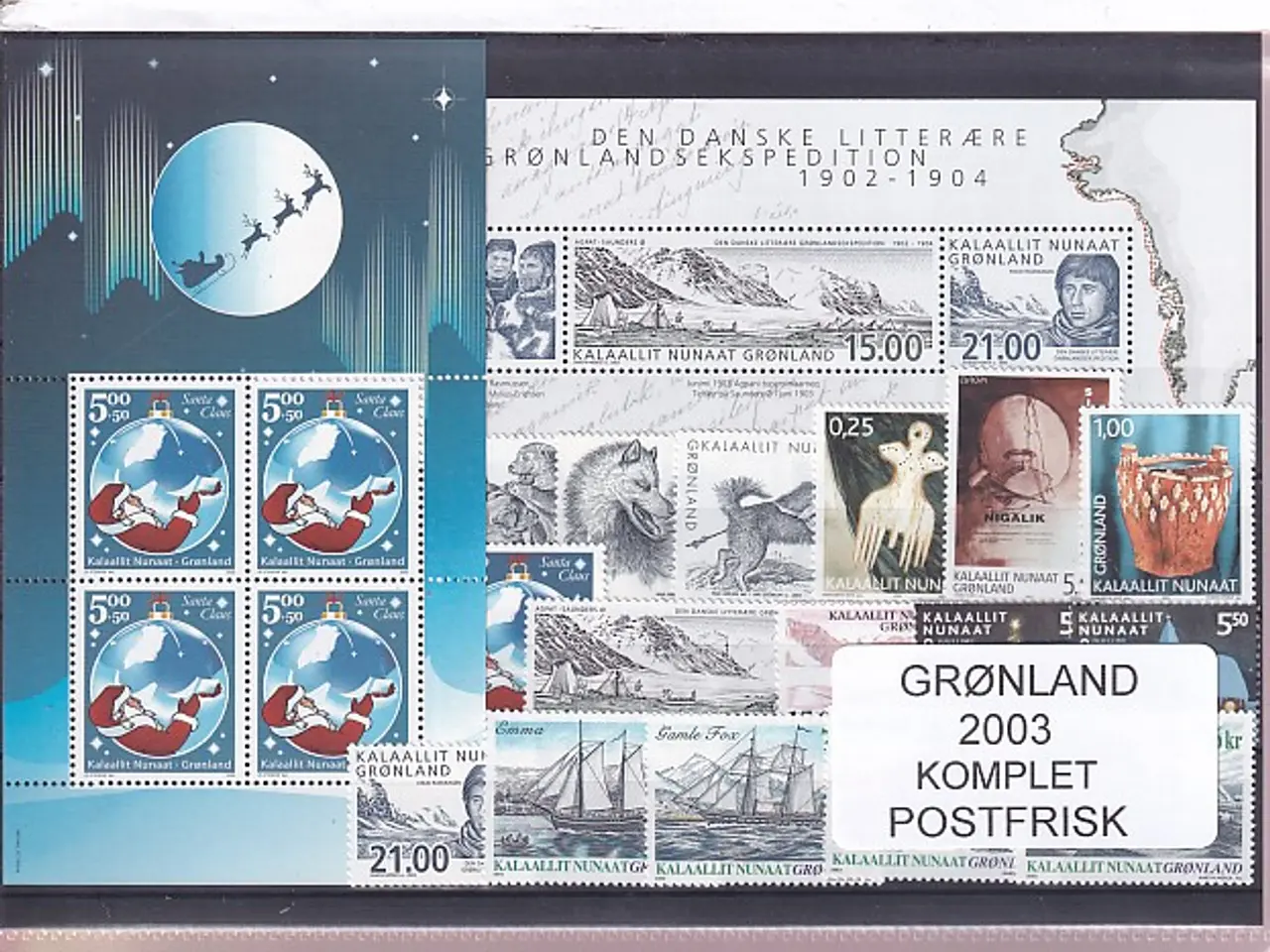 Billede 1 - Grønland - 2003  Frimærker Komplet - Postfrisk