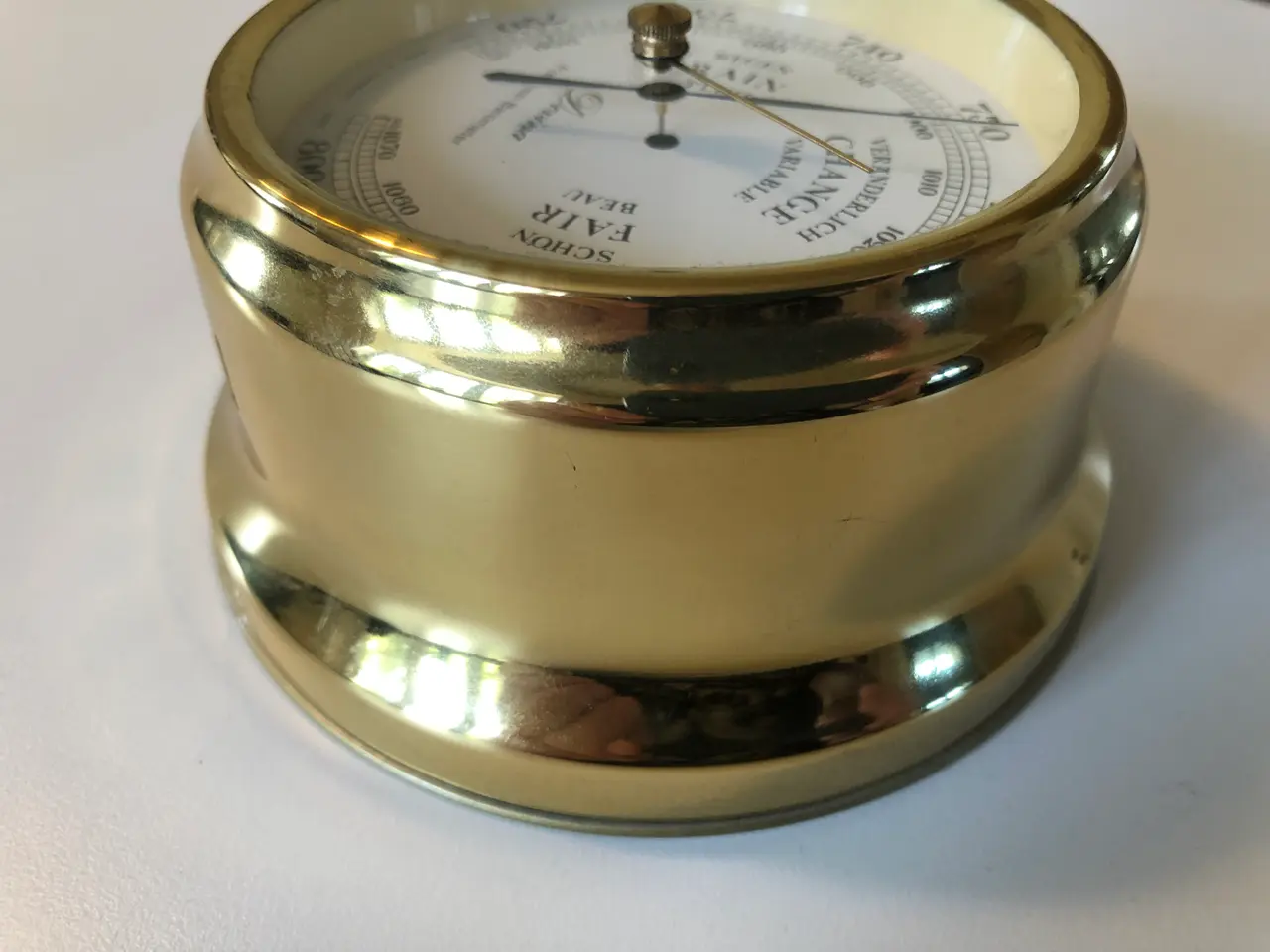 Billede 6 - Devina skibsbarometer i messing