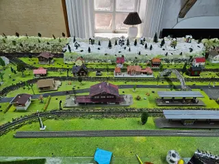 mega modeltogbane i H0 analog Fleischmann, Roco og