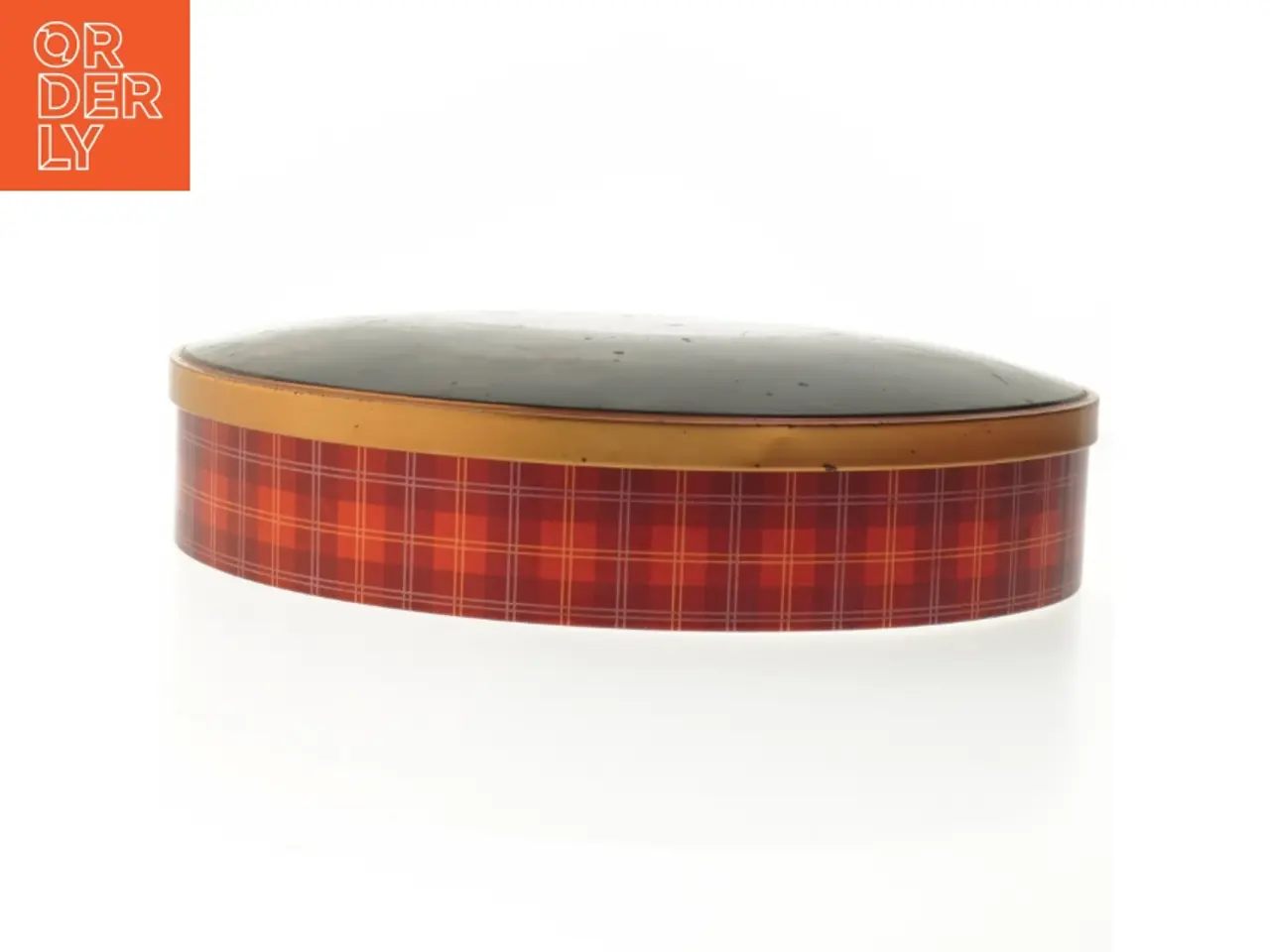 Billede 4 - Rund metal kagedåse (str. 29x22 cm)