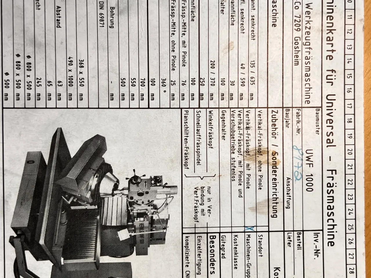 Billede 6 - Fræser. Hermle UWF-1000 CNC Fræser