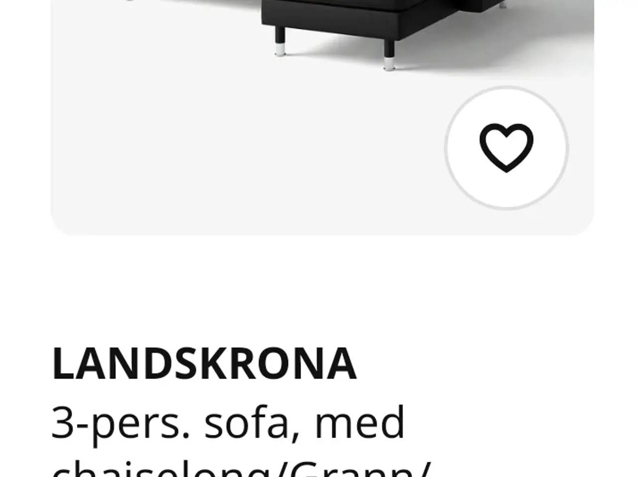Billede 2 - IKEA Landskrona 3-pers sort lædersofa