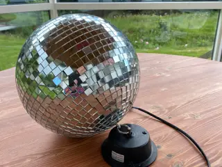 Retro discokugle med motor