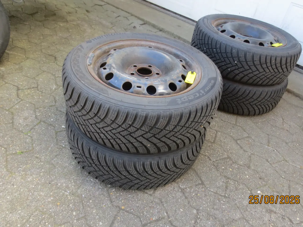 Billede 1 - 4 stk Vinterhjul Hankook 195/55/R 15