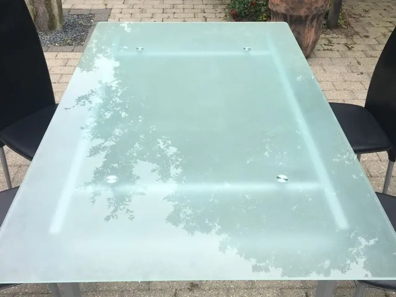 Billede 6 - Materet glasbord med 4 stole
