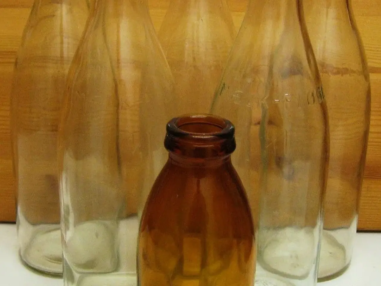 Billede 1 - Gamle mælkeflasker - 1 liter og 1/2 lite