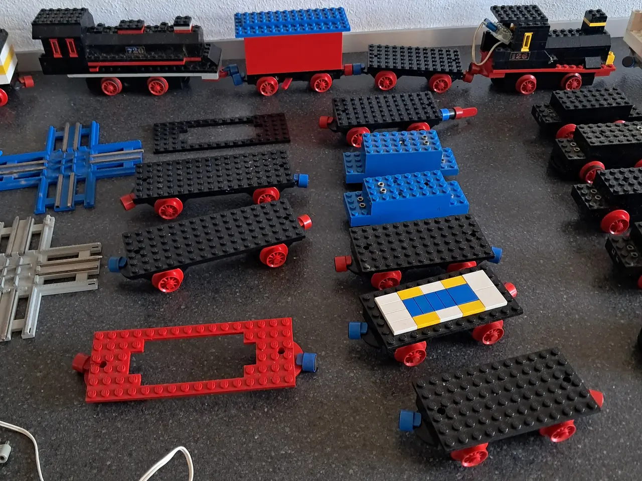 Billede 3 - Kæmpe vintage LEGO Tog samling – Blå skinner, 8 mo